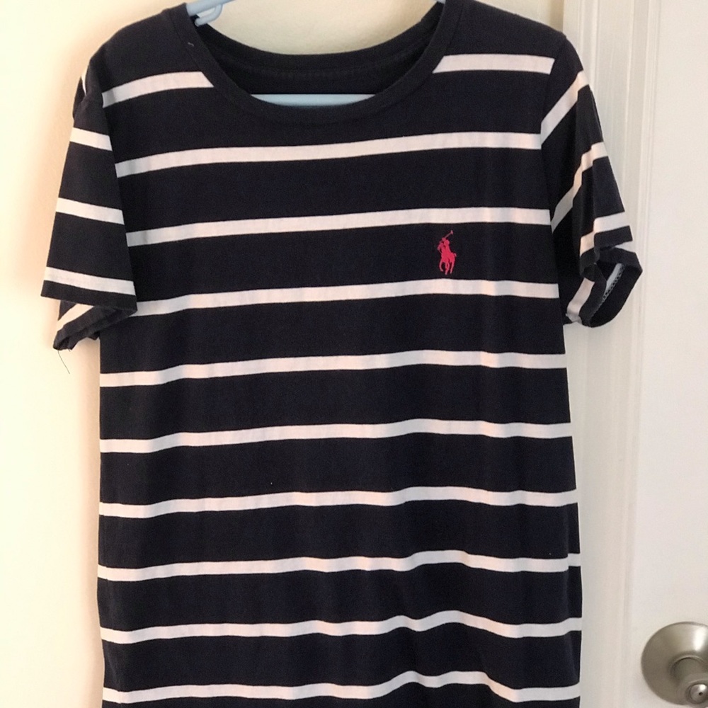 Ralph Lauren Polo Navy and White Shirt Size Small